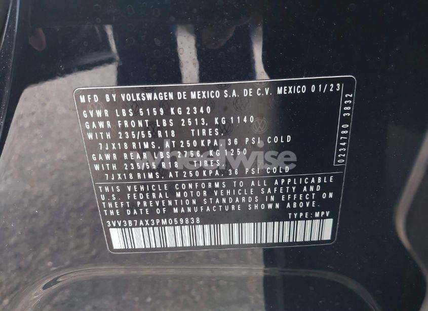 Photo 9 of 2023 Volkswagen Tiguan 2.0T SE (VIN 3VV3B7AX3PM059838)