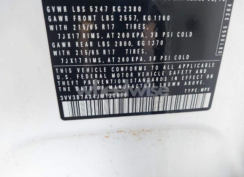 Photo 9 of 2018 Volkswagen Tiguan 2.0T SE/2.0T SEL (VIN 3VV3B7AX4JM120816)