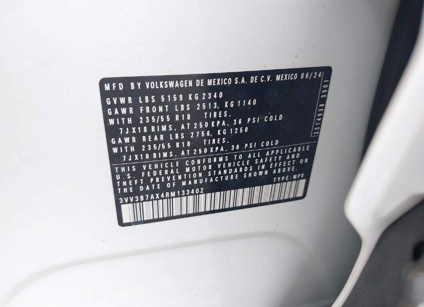 Photo 9 of 2024 Volkswagen Tiguan 2.0T SE (VIN 3VV3B7AX4RM133402)