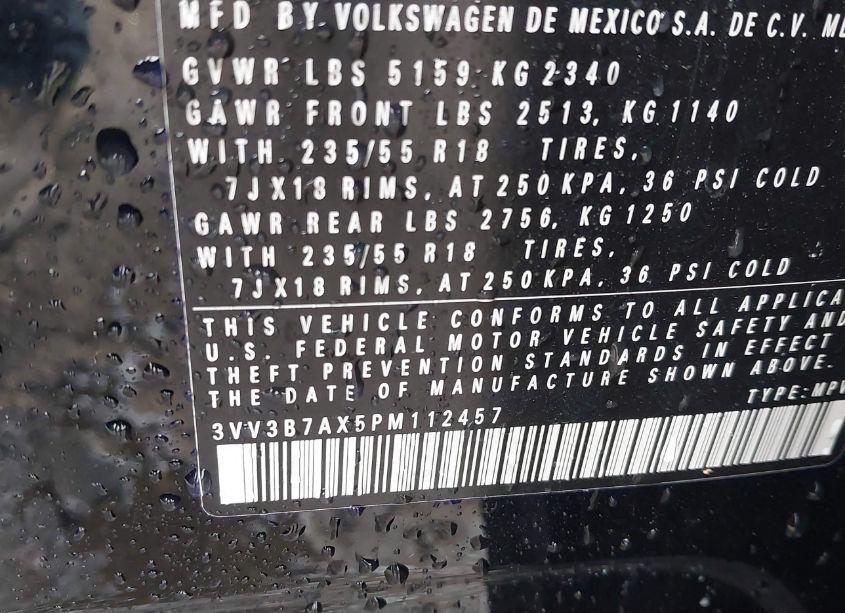 Photo 9 of 2023 Volkswagen Tiguan 2.0T SE (VIN 3VV3B7AX5PM112457)