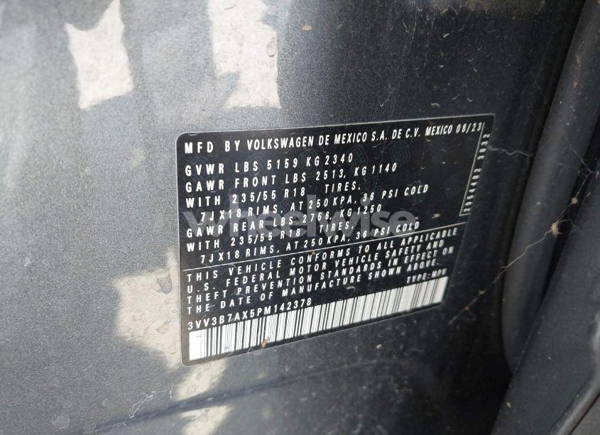 Photo 9 of 2023 Volkswagen Tiguan 2.0T SE (VIN 3VV3B7AX5PM142378)