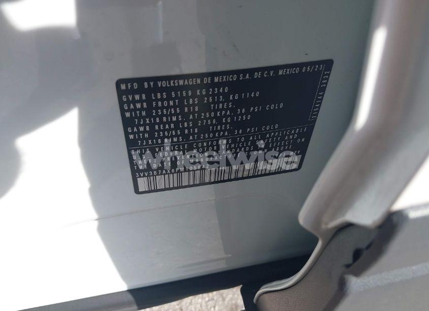 Photo 9 of 2023 Volkswagen Tiguan 2.0T SE (VIN 3VV3B7AX6PM105842)