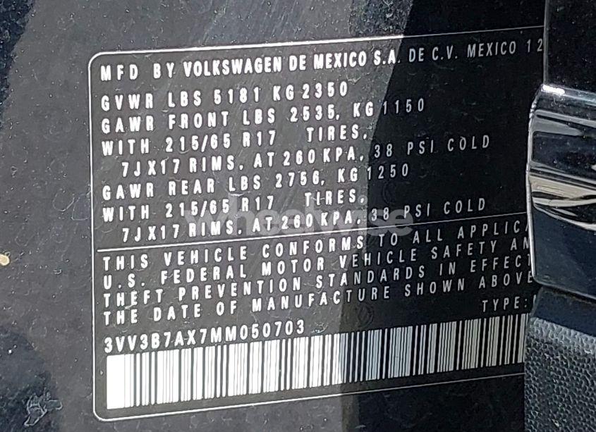Photo 9 of 2021 Volkswagen Tiguan 2.0T SE/2.0T SE R-LINE BLACK/2.0T SEL (VIN 3VV3B7AX7MM050703)