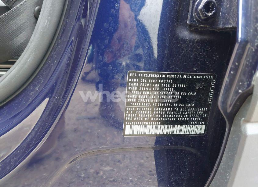 Photo 9 of 2022 Volkswagen Tiguan 2.0T SE (VIN 3VV3B7AX7NM139656)