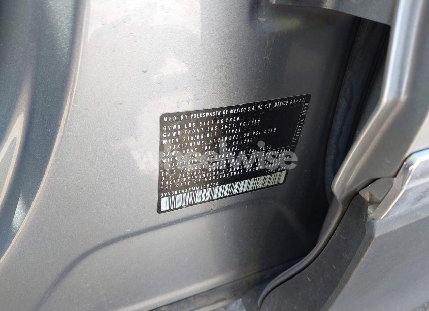 Photo 9 of 2021 Volkswagen Tiguan 2.0T SE/2.0T SE R-LINE BLACK/2.0T SEL (VIN 3VV3B7AXXMM116774)