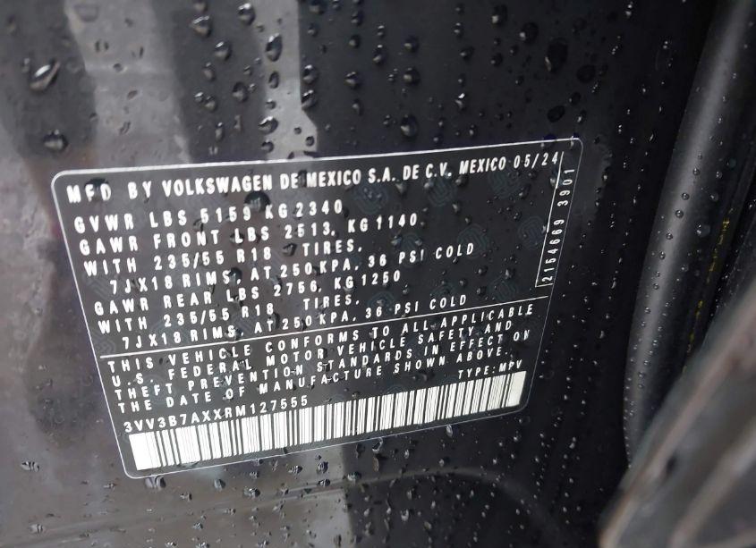 Photo 9 of 2024 Volkswagen Tiguan 2.0T SE/WOLFSBURG EDITION (VIN 3VV3B7AXXRM127555)