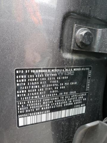 Photo 3 of 2025 VOLKSWAGEN TAOS S (VIN 3VV5C7B26SM041495)