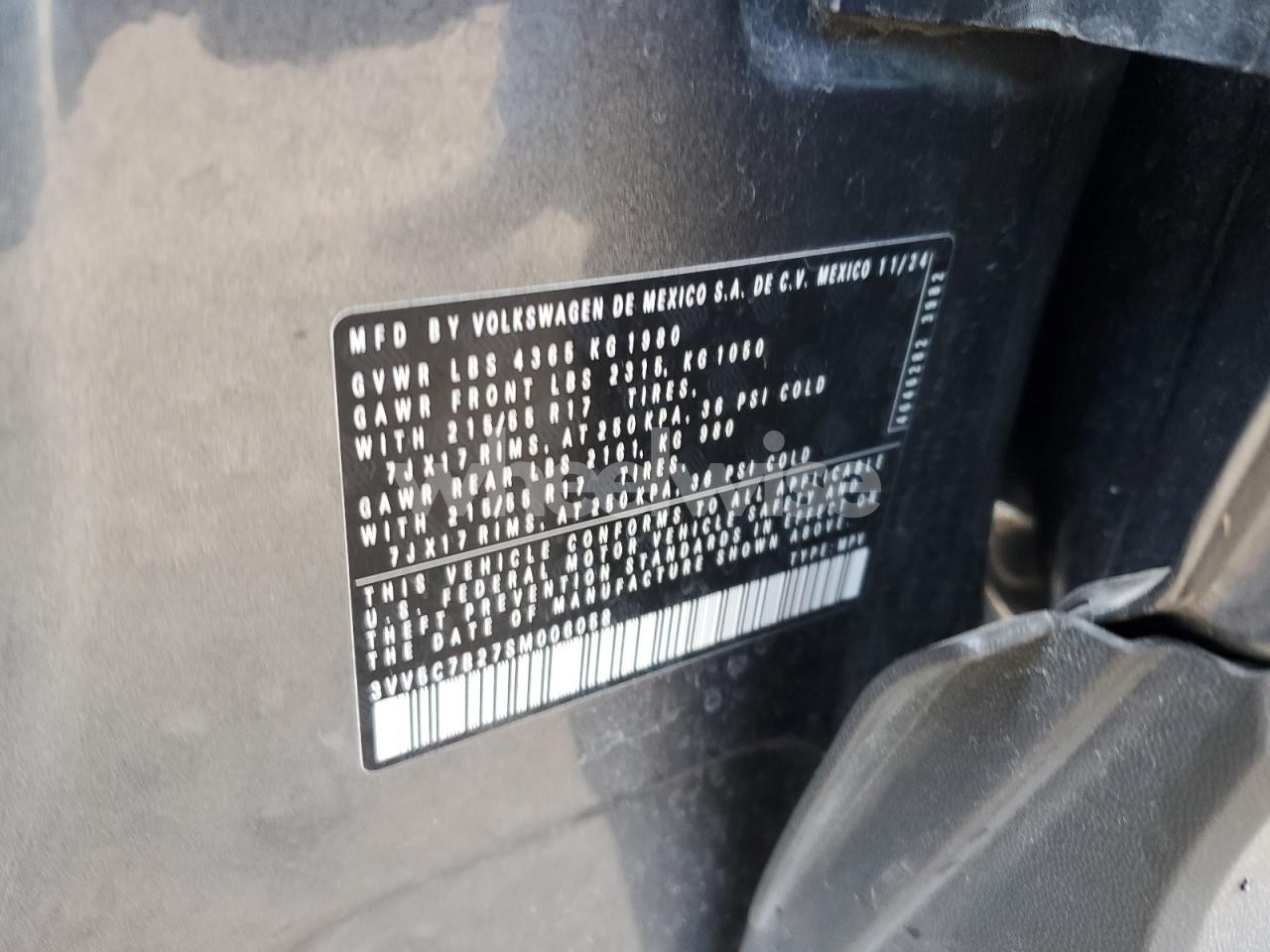 Photo 14 of 2025 VOLKSWAGEN TAOS S (VIN 3VV5C7B27SM006058)