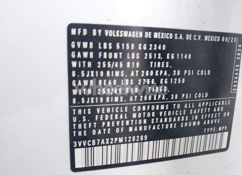 Photo 9 of 2023 Volkswagen Tiguan 2.0T SE R-LINE BLACK (VIN 3VVCB7AX2PM128289)