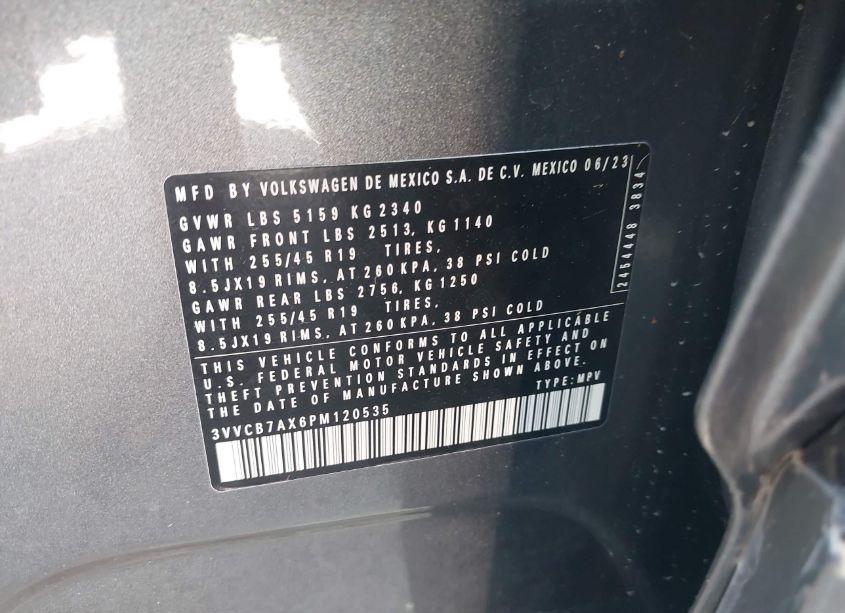 Photo 9 of 2023 Volkswagen Tiguan 2.0T SE R-LINE BLACK (VIN 3VVCB7AX6PM120535)