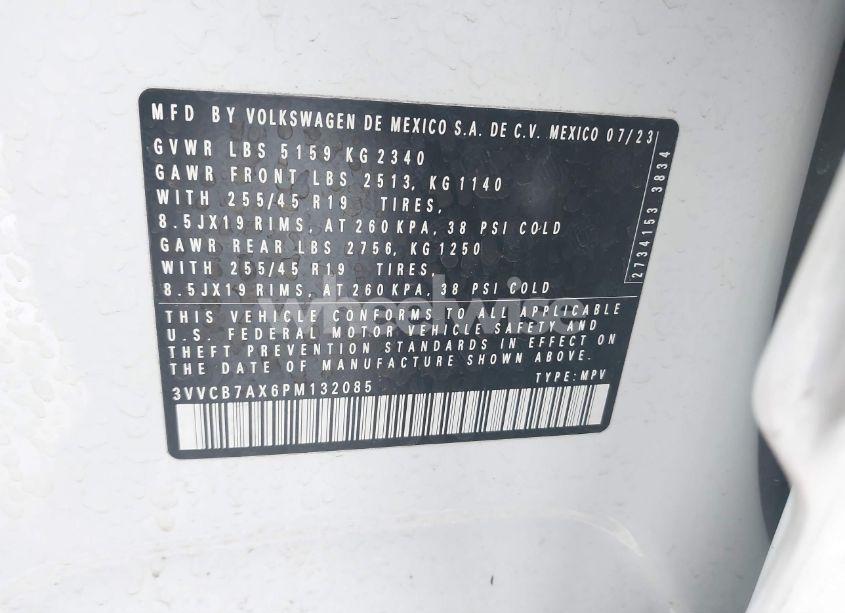 Photo 9 of 2023 Volkswagen Tiguan 2.0T SE R-LINE BLACK (VIN 3VVCB7AX6PM132085)