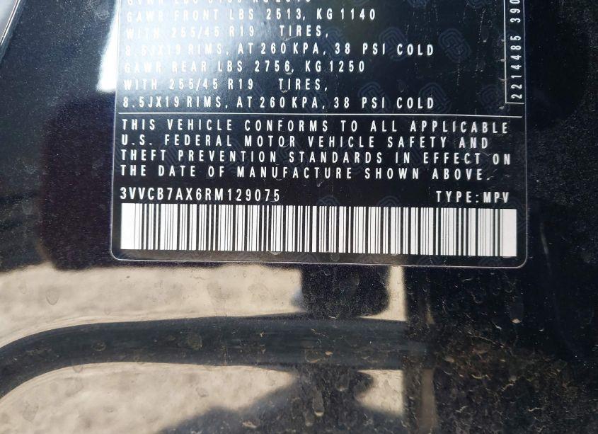 Photo 9 of 2024 Volkswagen Tiguan 2.0T SE R-LINE BLACK (VIN 3VVCB7AX6RM129075)