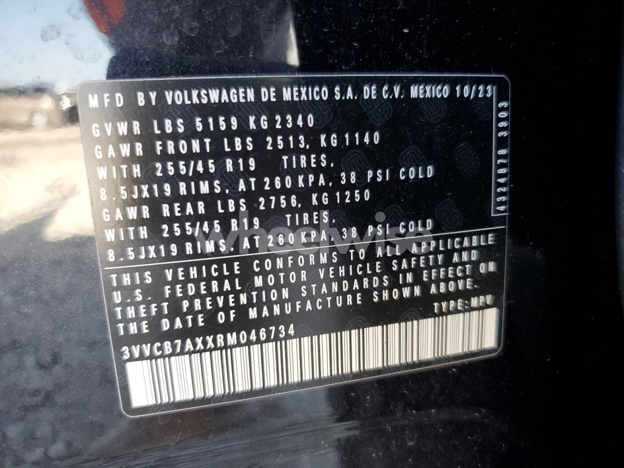 Photo 13 of 2024 VOLKSWAGEN TIGUAN SE R-LINE BLACK (VIN 3VVCB7AXXRM046734)