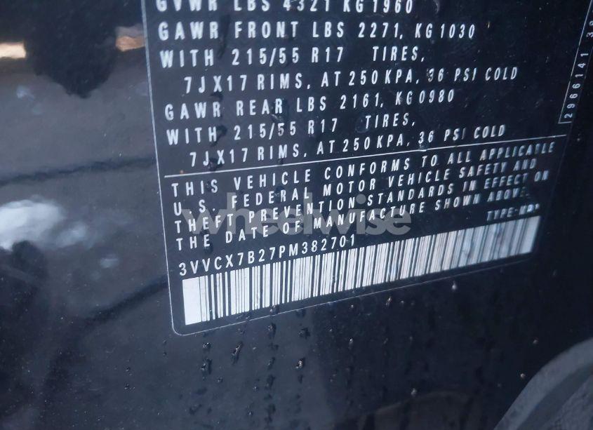 Photo 9 of 2023 Volkswagen Taos 1.5T S (VIN 3VVCX7B27PM382701)