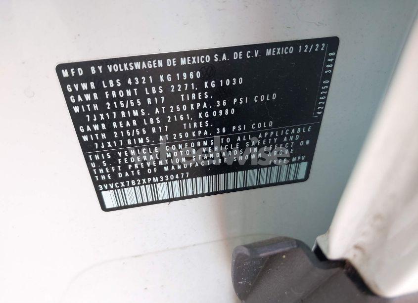 Photo 9 of 2023 Volkswagen Taos 1.5T S (VIN 3VVCX7B2XPM330477)