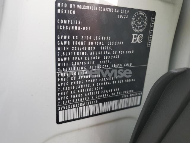 Photo 8 of 2024 VOLKSWAGEN TAOS SE N/A (VIN 3VVLX7B25RM131419)