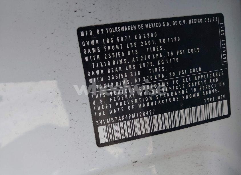 Photo 9 of 2023 Volkswagen Tiguan 2.0T SE (VIN 3VVMB7AX4PM128427)