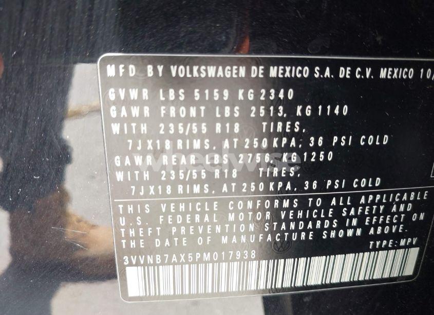 Photo 9 of 2023 Volkswagen Tiguan 2.0T SE (VIN 3VVNB7AX5PM017938)