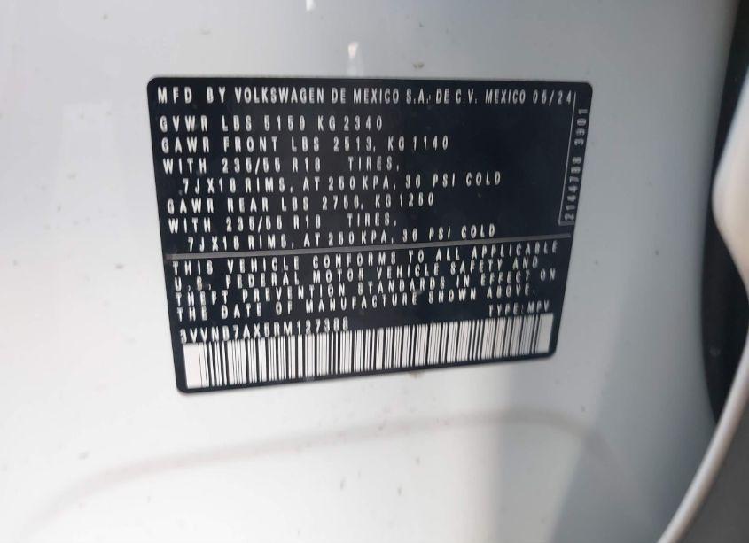 Photo 9 of 2024 Volkswagen Tiguan 2.0T SE/WOLFSBURG EDITION (VIN 3VVNB7AX5RM127388)