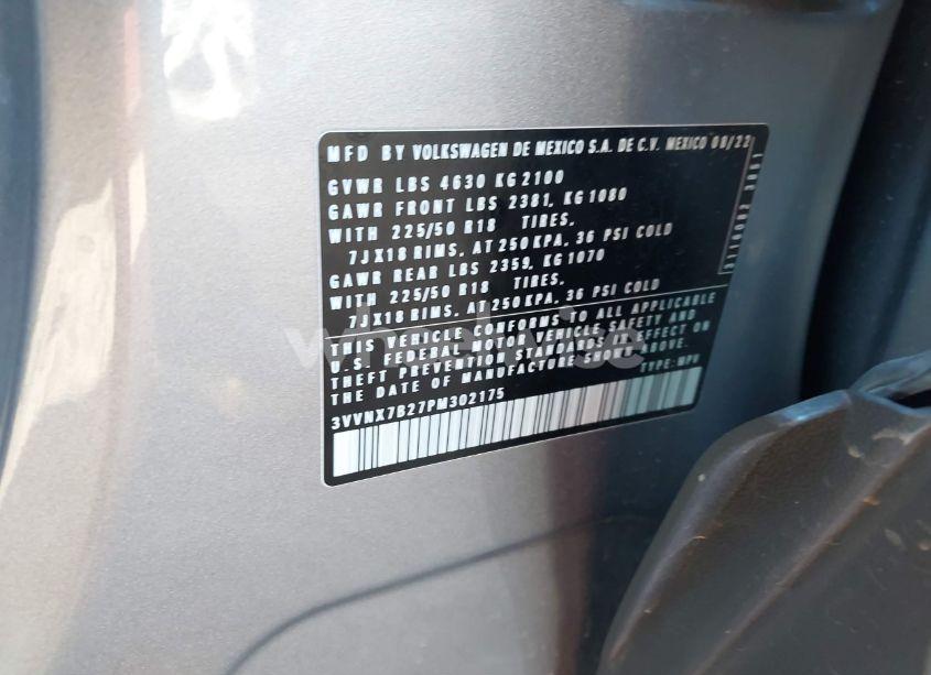 Photo 9 of 2023 Volkswagen Taos 1.5T SE (VIN 3VVNX7B27PM302175)