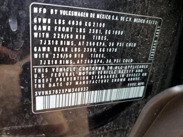 Photo 8 of 2023 VOLKSWAGEN TAOS SE (VIN 3VVNX7B2XPM346932)