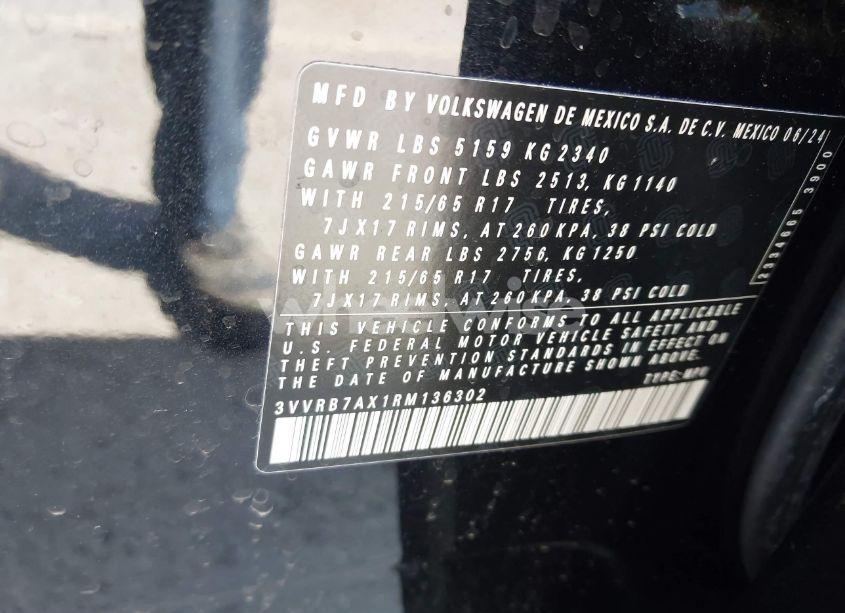 Photo 9 of 2024 Volkswagen Tiguan 2.0T S (VIN 3VVRB7AX1RM136302)