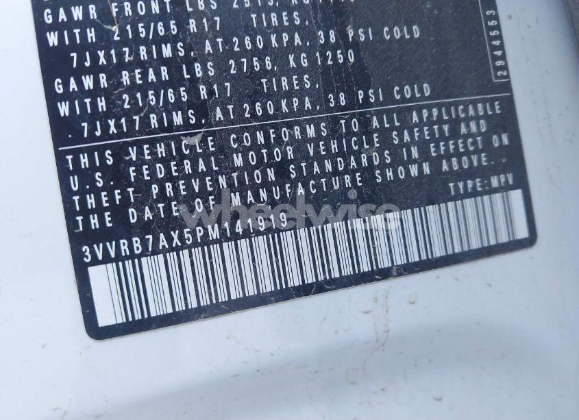 Photo 9 of 2023 Volkswagen Tiguan 2.0T S (VIN 3VVRB7AX5PM141919)