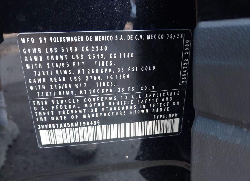 Photo 9 of 2024 Volkswagen Tiguan 2.0T S (VIN 3VVRB7AX5RM196499)