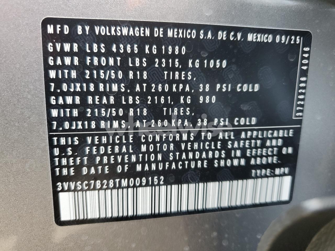 Photo 14 of 2026 VOLKSWAGEN TAOS SE N/A (VIN 3VVSC7B28TM009152)