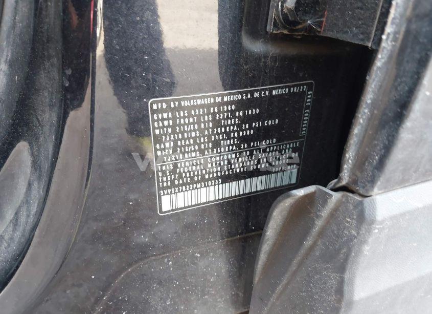 Photo 9 of 2023 Volkswagen Taos 1.5T SE (VIN 3VVSX7B22PM310333)