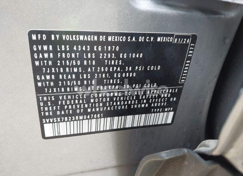 Photo 9 of 2024 Volkswagen Taos 1.5T SE (VIN 3VVSX7B23RM047661)