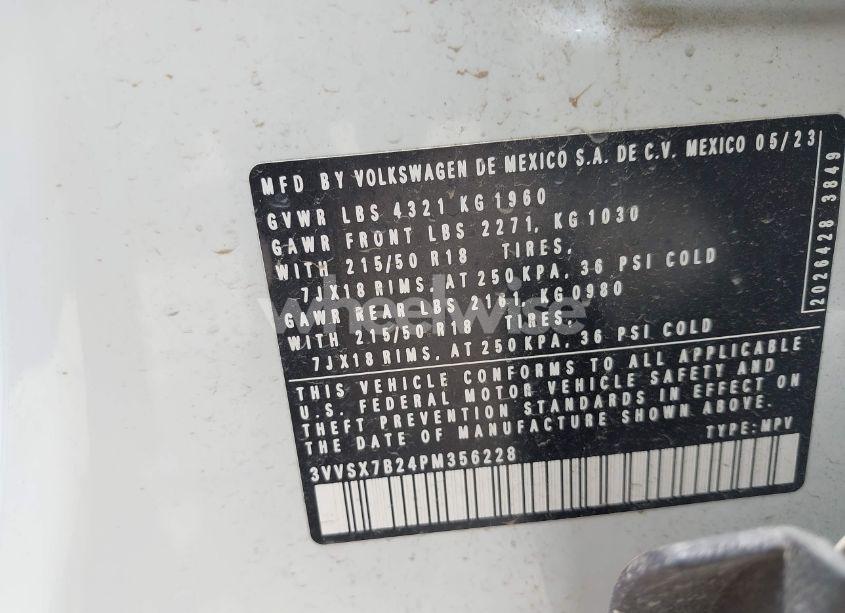 Photo 9 of 2023 Volkswagen Taos 1.5T SE (VIN 3VVSX7B24PM356228)