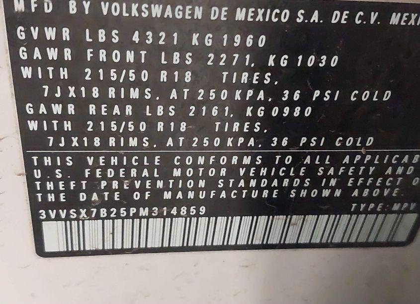 Photo 9 of 2023 Volkswagen Taos 1.5T SE (VIN 3VVSX7B25PM314859)