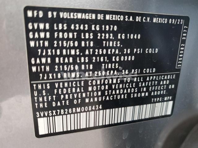 Photo 5 of 2024 VOLKSWAGEN TAOS SE N/A (VIN 3VVSX7B26RM008434)