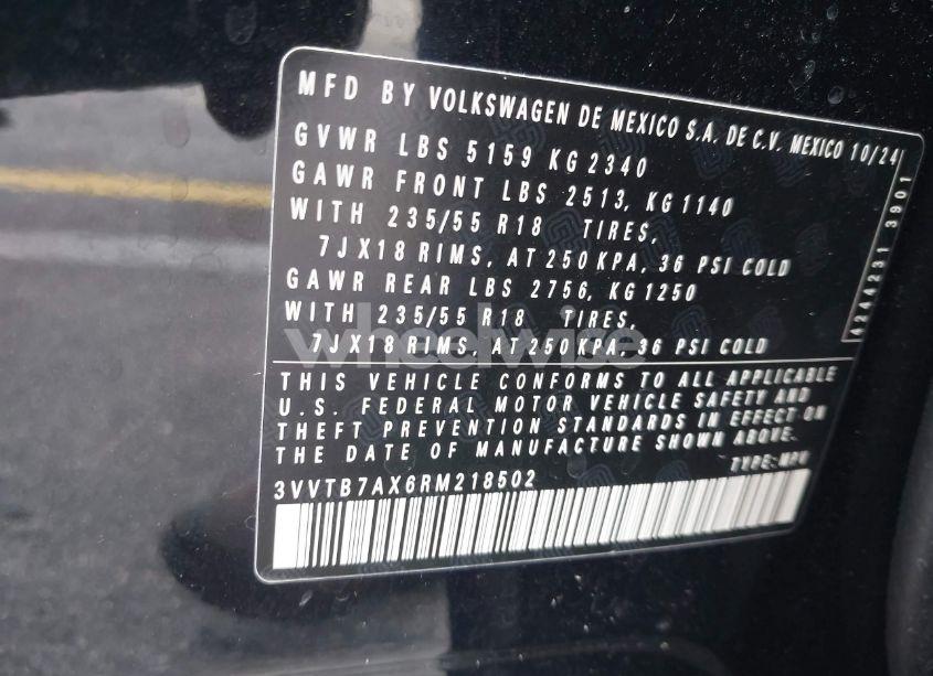 Photo 9 of 2024 Volkswagen Tiguan 2.0T WOLFSBURG EDITION (VIN 3VVTB7AX6RM218502)