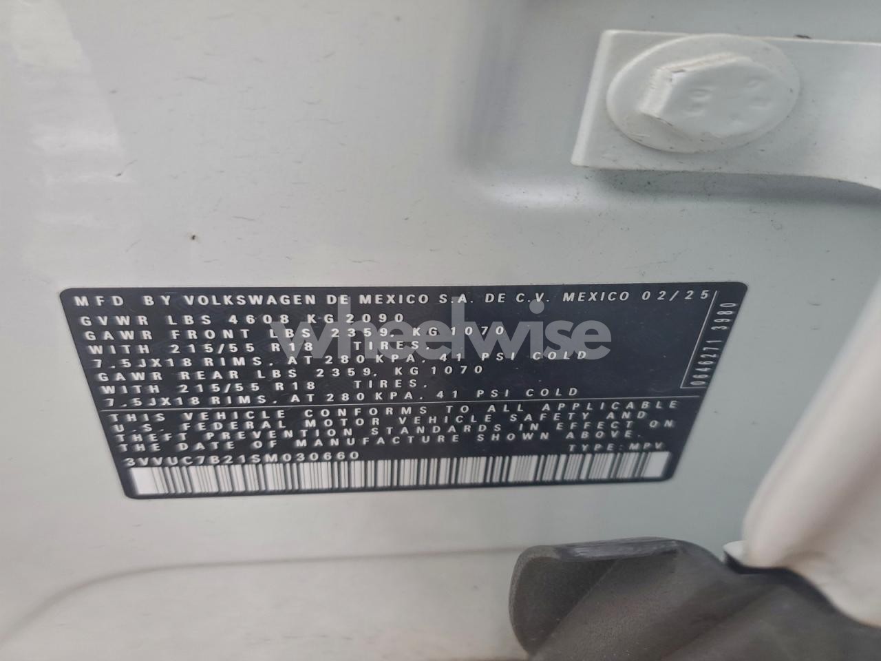 Photo 13 of 2025 VOLKSWAGEN TAOS SE N/A (VIN 3VVUC7B21SM030660)