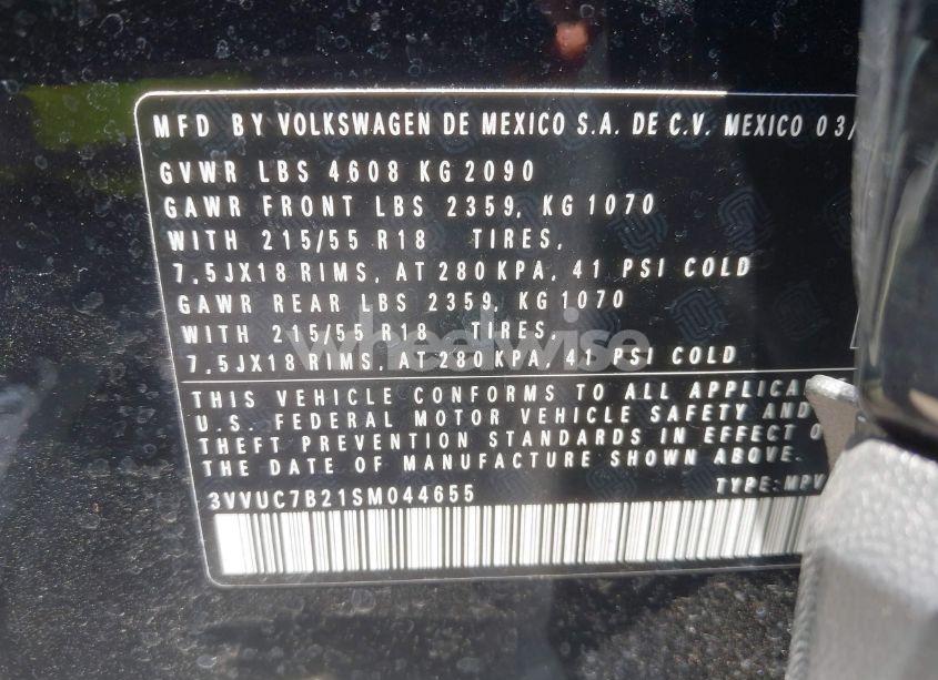 Photo 9 of 2025 Volkswagen Taos 1.5T SE (VIN 3VVUC7B21SM044655)