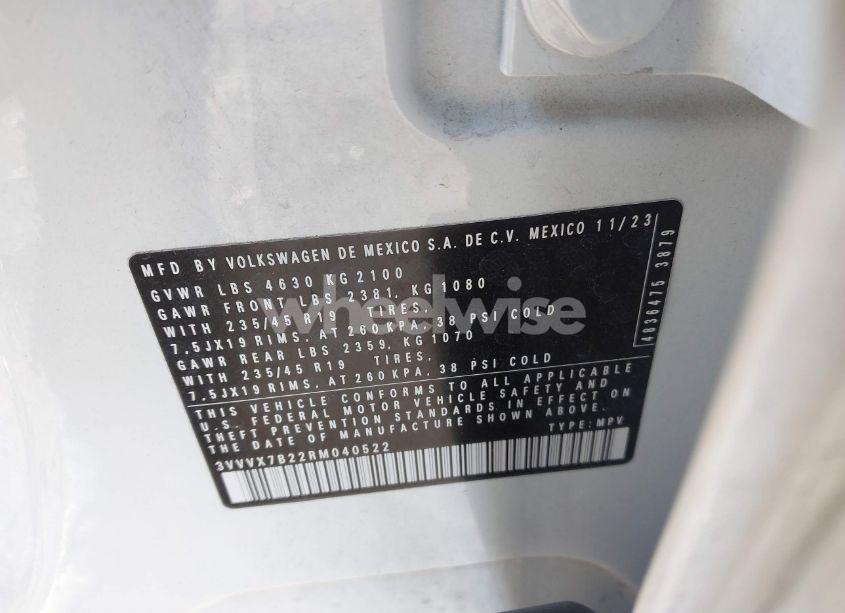 Photo 9 of 2024 Volkswagen Taos 1.5T SE (VIN 3VVVX7B22RM040522)