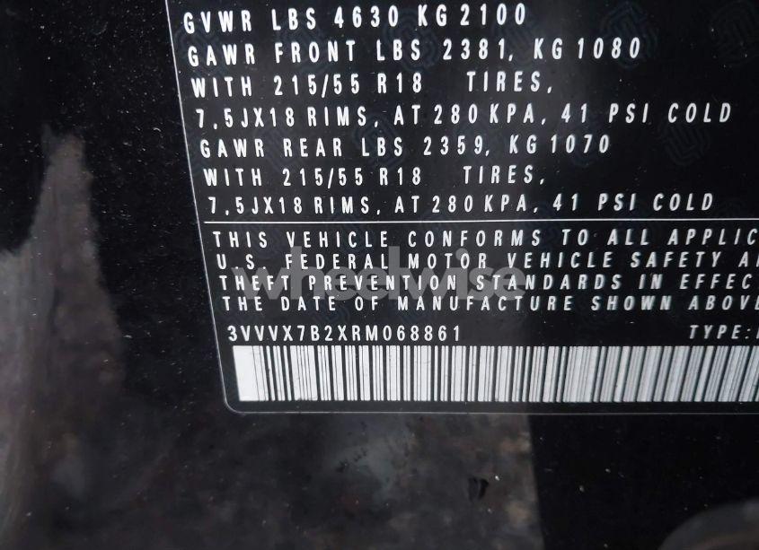 Photo 9 of 2024 Volkswagen Taos 1.5T SE (VIN 3VVVX7B2XRM068861)