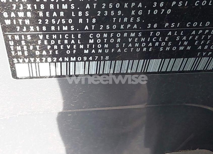 Photo 9 of 2022 Volkswagen Taos 1.5T SE (VIN 3VVYX7B24NM094718)