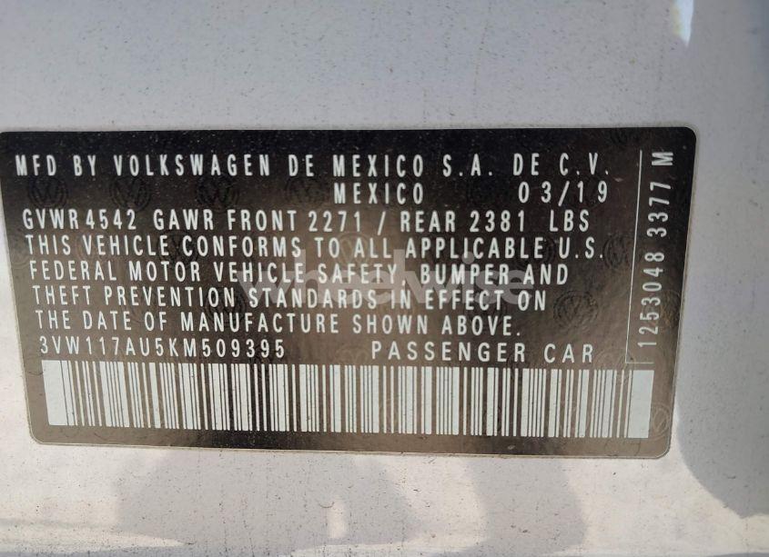 Photo 9 of 2019 Volkswagen Golf SPORTWAGEN 1.8T S (VIN 3VW117AU5KM509395)