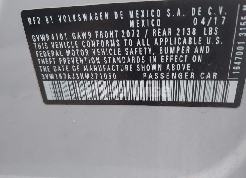 Photo 9 of 2017 Volkswagen Jetta 1.4T S (VIN 3VW167AJ3HM371050)