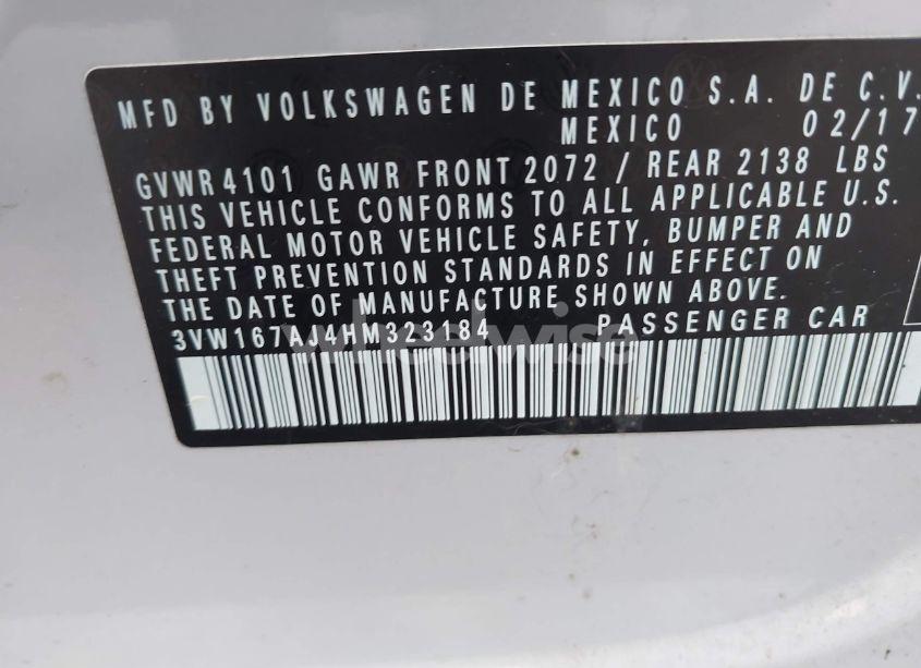 Photo 9 of 2017 Volkswagen Jetta 1.4T S (VIN 3VW167AJ4HM323184)