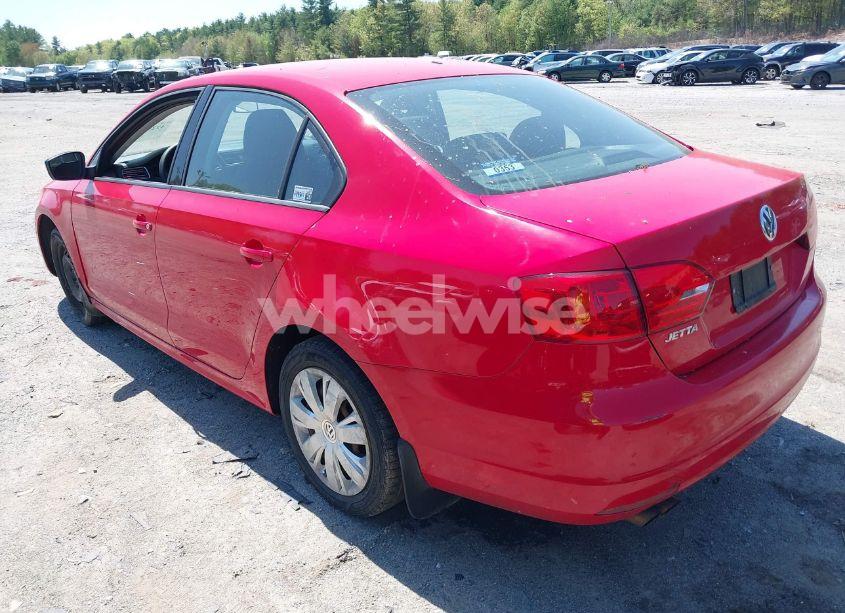 Photo 3 of 2012 Volkswagen Jetta 2.0L S (VIN 3VW1K7AJ3CM343852)