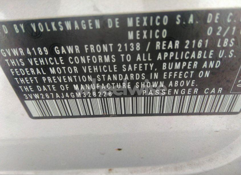 Photo 9 of 2016 Volkswagen Jetta 1.4T S (VIN 3VW267AJ4GM328226)