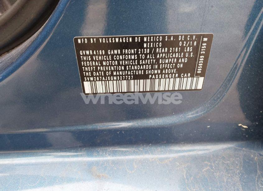 Photo 9 of 2016 Volkswagen Jetta 1.4T S (VIN 3VW267AJXGM327727)