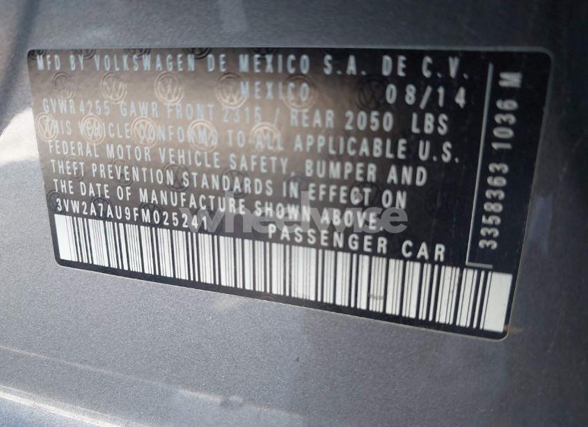 Photo 9 of 2015 Volkswagen Golf TDI SEL 4-DOOR (VIN 3VW2A7AU9FM025241)