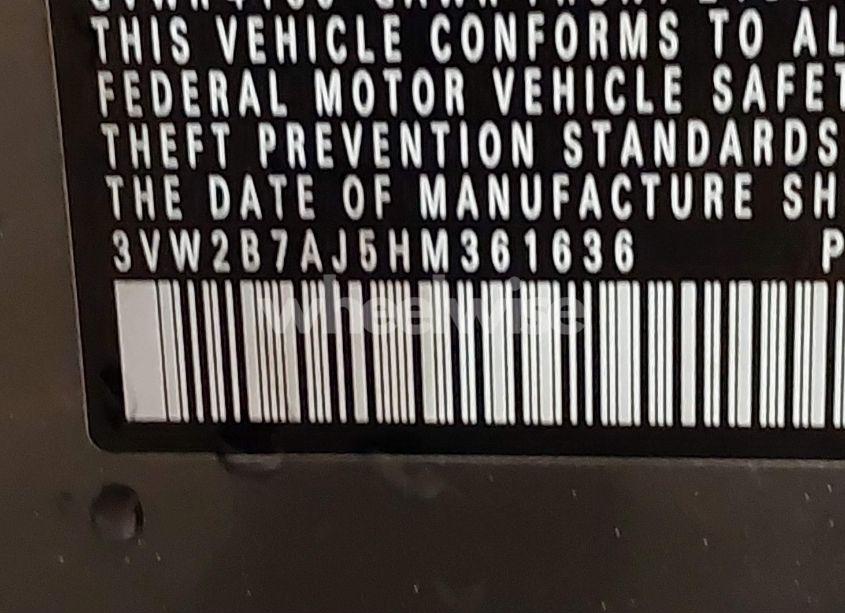 Photo 9 of 2017 Volkswagen Jetta 1.4T S (VIN 3VW2B7AJ5HM361636)