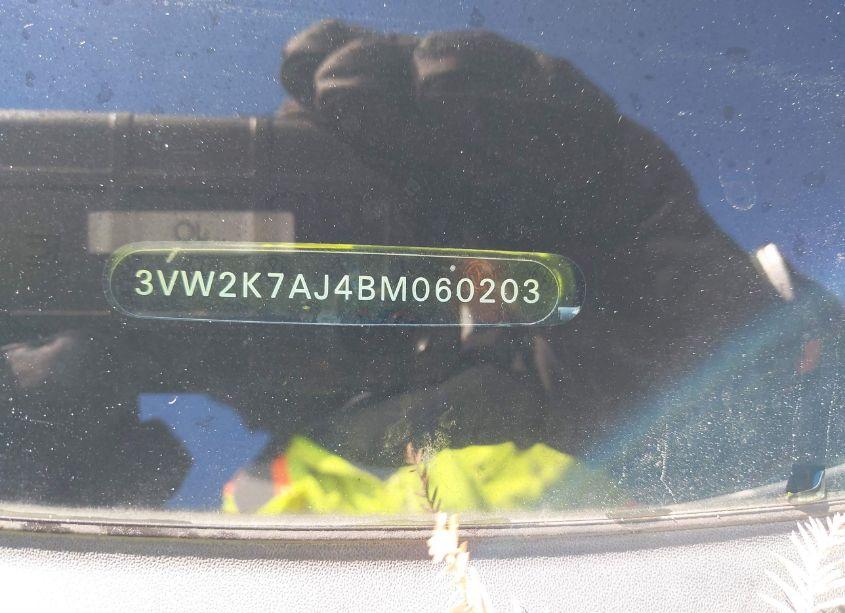 Photo 9 of 2011 Volkswagen Jetta 2.0L S (VIN 3VW2K7AJ4BM060203)