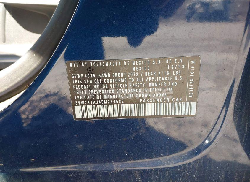 Photo 9 of 2014 Volkswagen Jetta 2.0L S (VIN 3VW2K7AJ4EM256582)